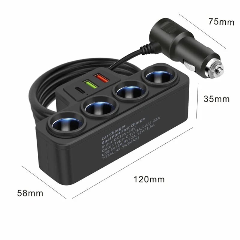 ๐ฅHot Sale Offers-7-in-1 Cigarette Lighter Adapter