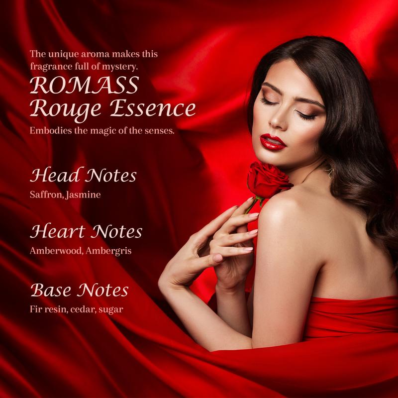 ROMASS Rouge Essence Luxe Perfume - 12+ Hours Long-Lasting Fragrance