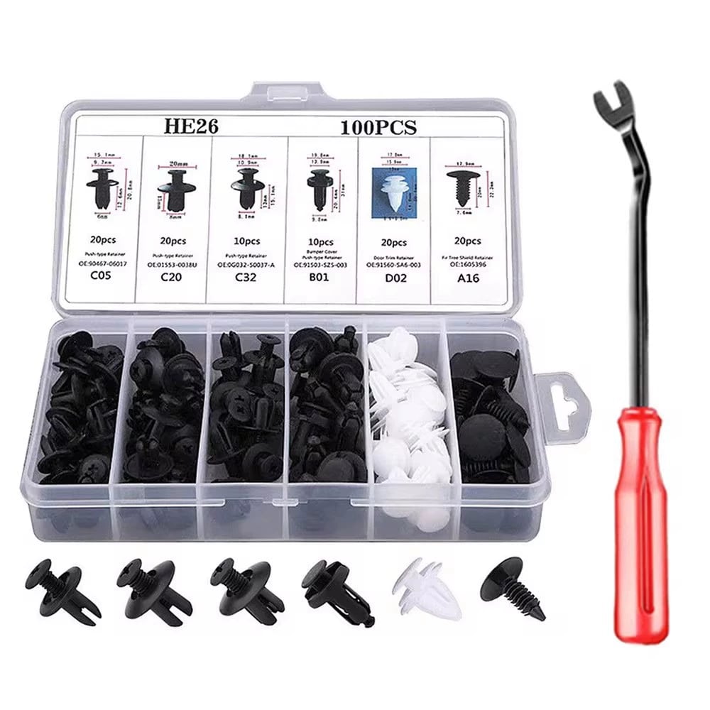 ๐ฅ LAST DAY 49% OFF-100pcs Universal Expansion Screw Clips Setโ Suitable For Car Mudguards, Door Panels, C05 C20 C32 B01 D02 A16 automotive parts.