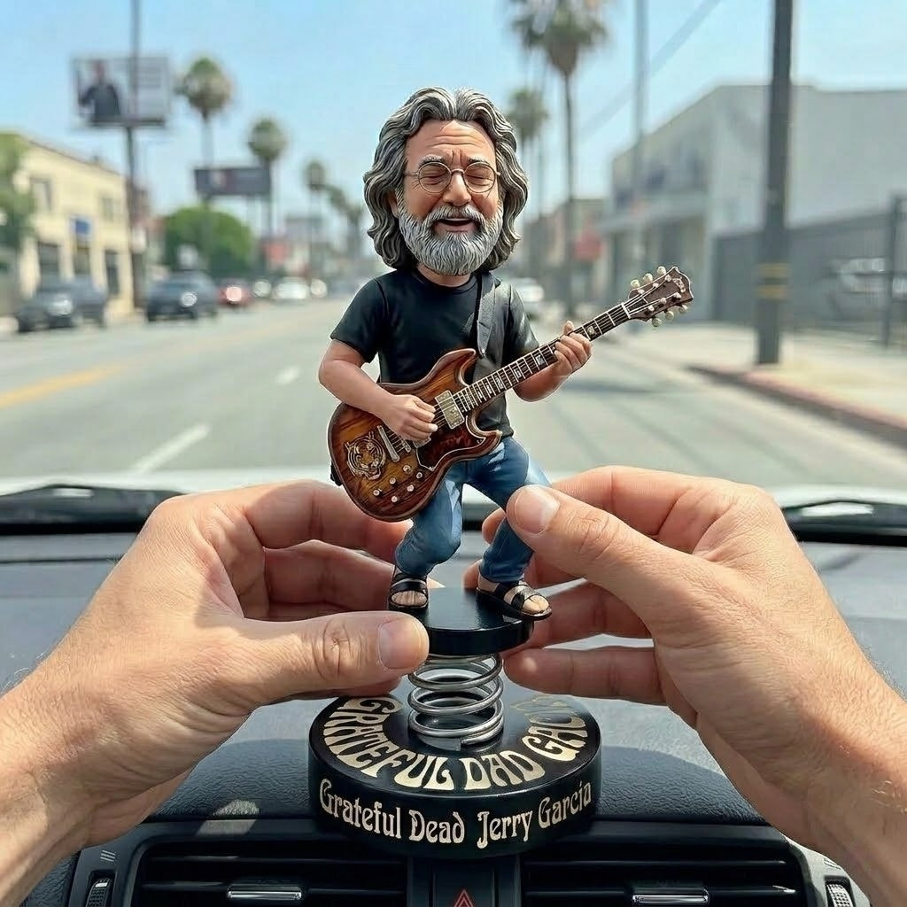 ๐ธ Grateful Dead Jerry Garcia Car Dashboard Bobblehead