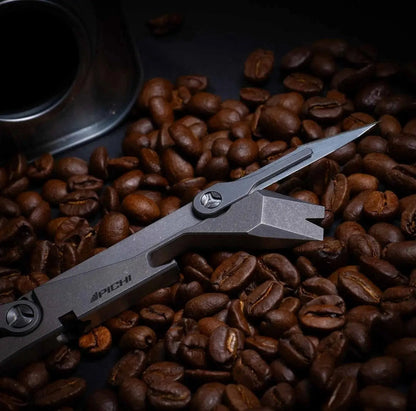 🛠️PICHI X2S Titanium Multitool | Includes Cow Leather Holster with Pocket Clip & 4 No.11 High-Carbon Tactical Steel Blades