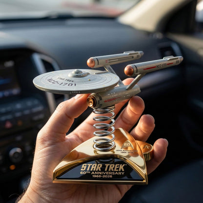 Star Trek 60th Anniversary Enterprise Dashboard Bobblehead