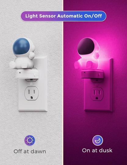 3D Space Night Light Plug in