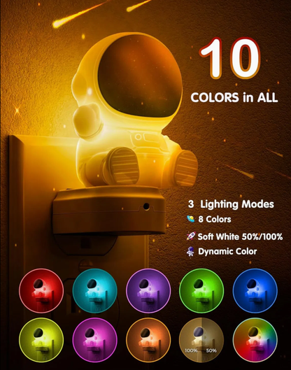 3D Space Night Light Plug in