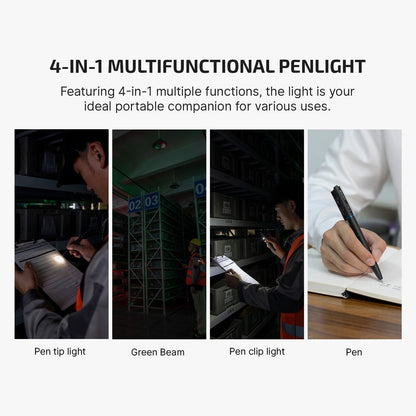 ✍️Multifunctional Pen Light with 120 Lumens & Green Laser