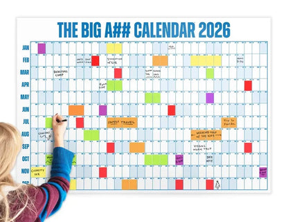 🔥Last Day 50% OFF 📅The Big A## 2026 Wall Calendar - Flexible Dry-Erase Material ✍️Design Your Amazing Year!🏃