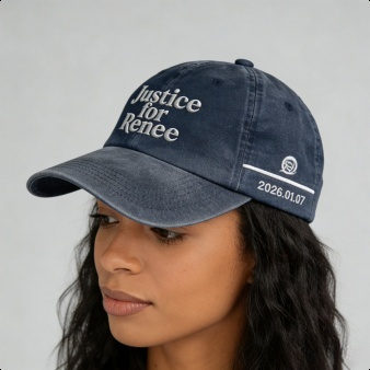 Renee's Justice Cap - With fabric as a shield, speaking out for every justice that has been betrayed.