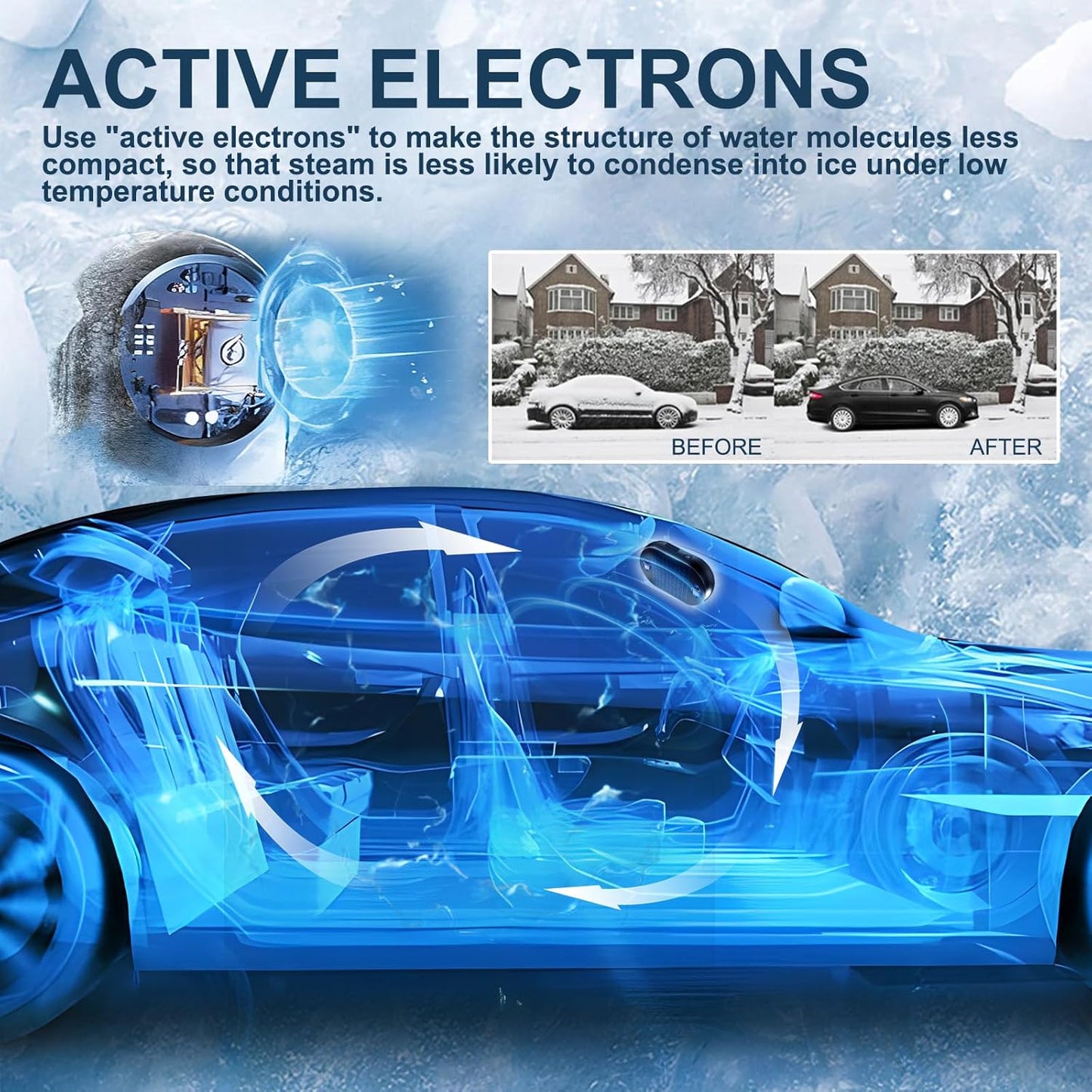 🏆10K+ SOLD LAST WEEK! - ❄️2025 Newest Electromagnetic Snow and Ice Prevention Device (Solar Powered)