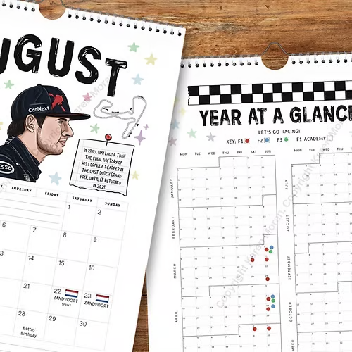 🔥LAST DAY 50% OFF - 🏎️📅F1 Scrapbook Race Calendar 2026 — The Ultimate Fan’s Race-Ready Wall Calendar
