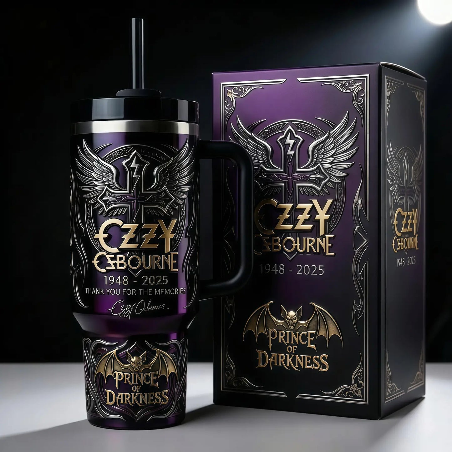 Prince of Darkness Memorial Stanley Tumbler