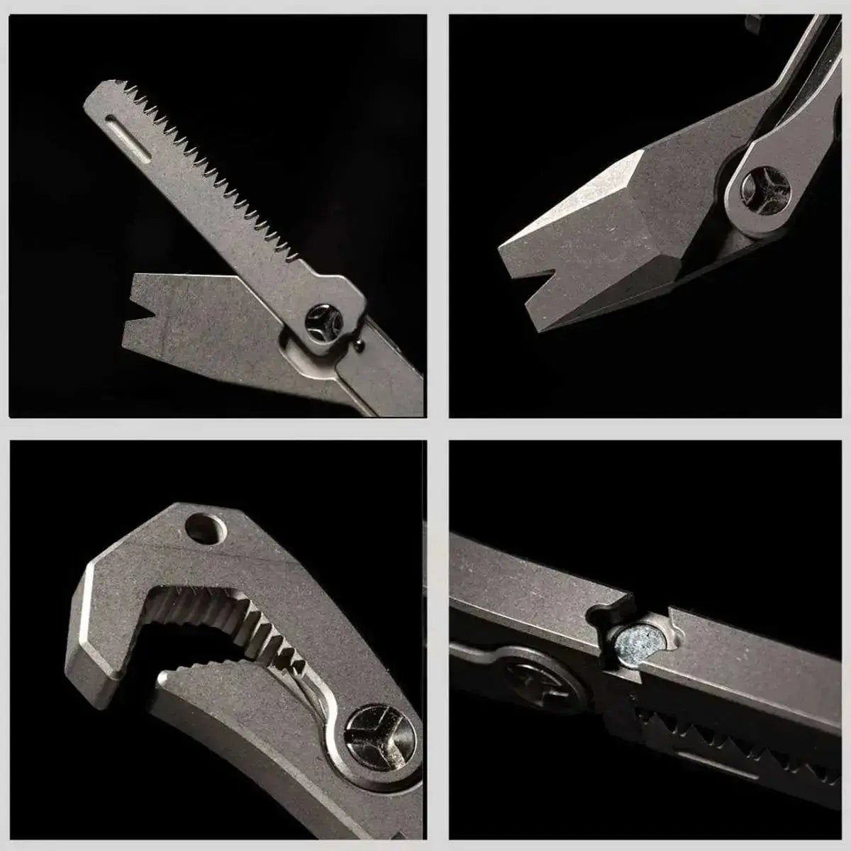 🛠️PICHI X2S Titanium Multitool | Includes Cow Leather Holster with Pocket Clip & 4 No.11 High-Carbon Tactical Steel Blades