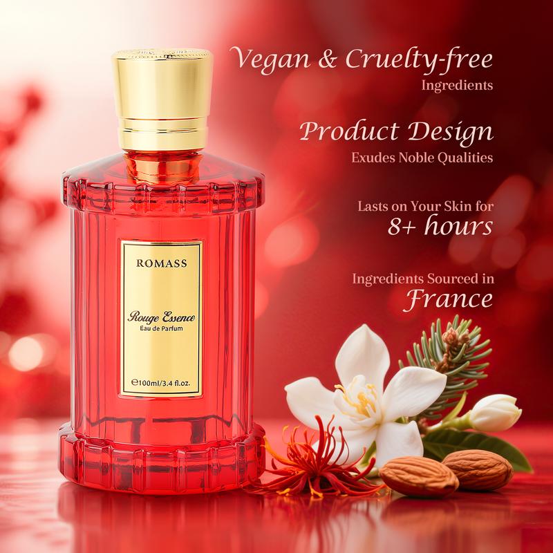 ROMASS Rouge Essence Luxe Perfume - 12+ Hours Long-Lasting Fragrance