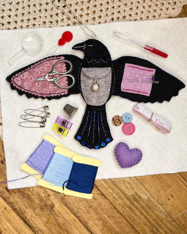 🖤 “Raven’s Keepsake – Guardian of Stitches” 🪡✨