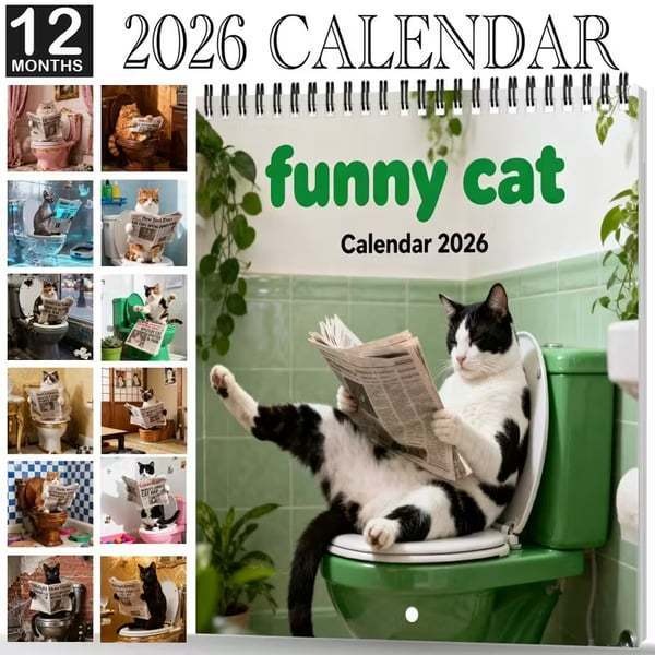 😹2026 Funny Cat Calendar