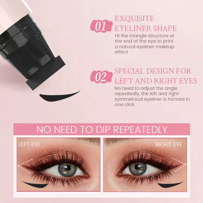 ⚡ 50K+ SOLD - Perfect Wing Stamp & Go - Easy Eyeliner Tool