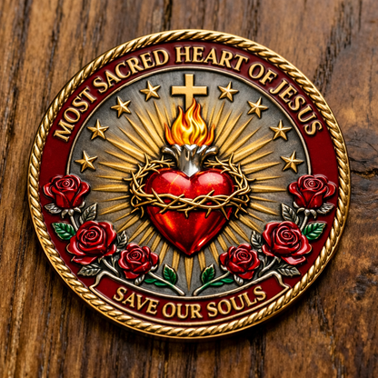 🔥🔥New Year 50% Off--Sacred Heart of Jesus Commemorative Coin