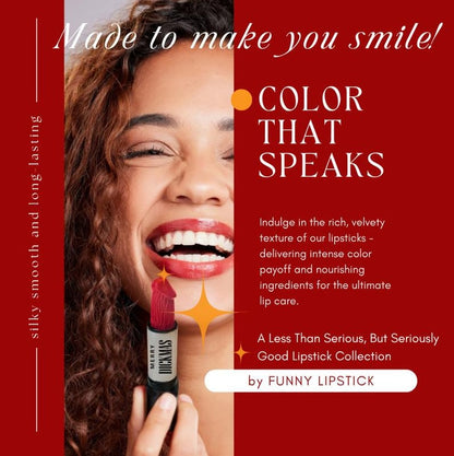 🔥 “Merry Dickmas” Funny Lipstick Holiday Collection – 12 Shades of Sassy, Long-Lasting, Paraben-Free Fun! 🎁