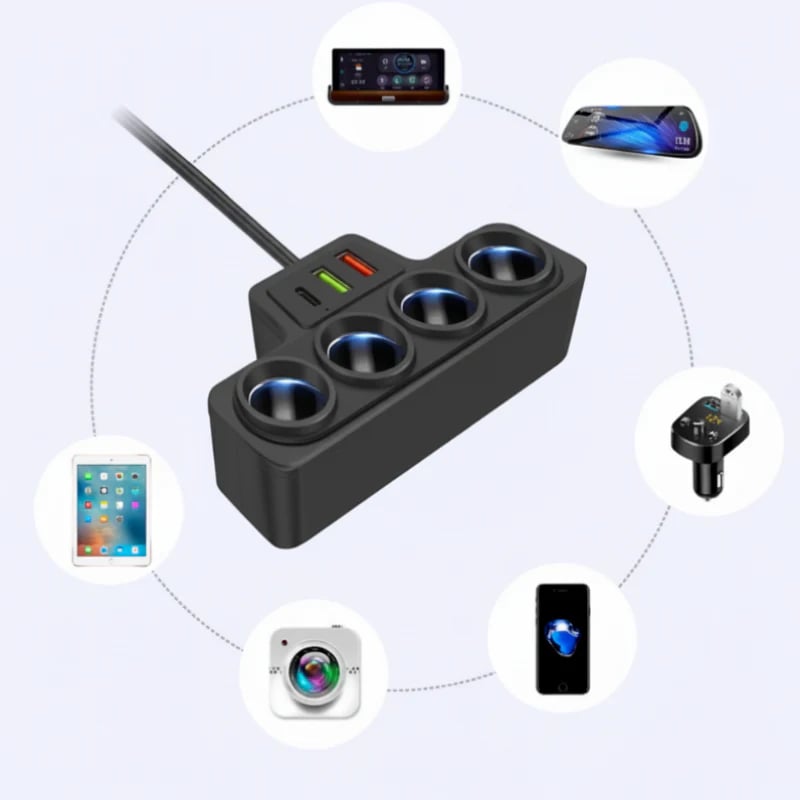 🔥Hot Sale Offers-7-in-1 Cigarette Lighter Adapter