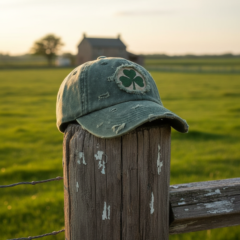 Vintage Shamrock Baseball Cap – A Symbol of Irish Luck & Timeless Style