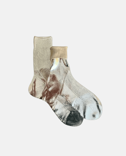 Metallic Silk Sock