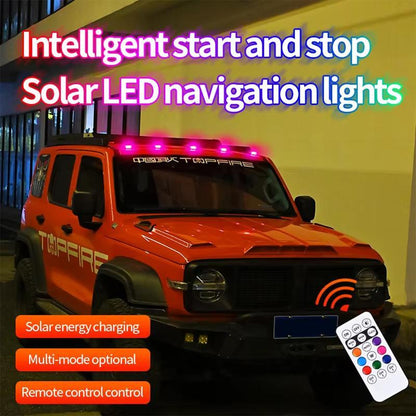 🔥Last Day 50% OFF - Solar Car Roof RGB Strobe Light