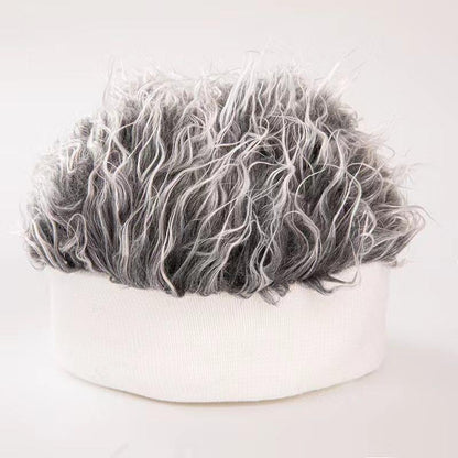Hot Sale 33% OFF!!⚡50K+ SOLD!🔥🔥Men'S Funky Faux Fur Knit Beanie Hat