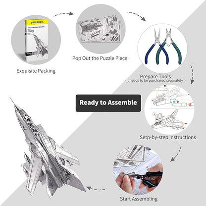 🛩️ 3D Metal Puzzle: Build Your Own Aircraft - No Glue Required! 🛩️
