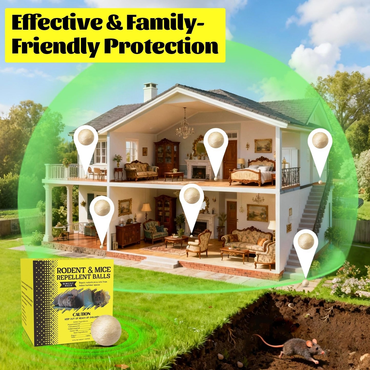 Natural Rodent & Mice Repellent Balls