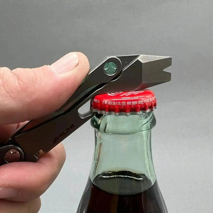 🛠️PICHI X2S Titanium Multitool | Includes Cow Leather Holster with Pocket Clip & 4 No.11 High-Carbon Tactical Steel Blades