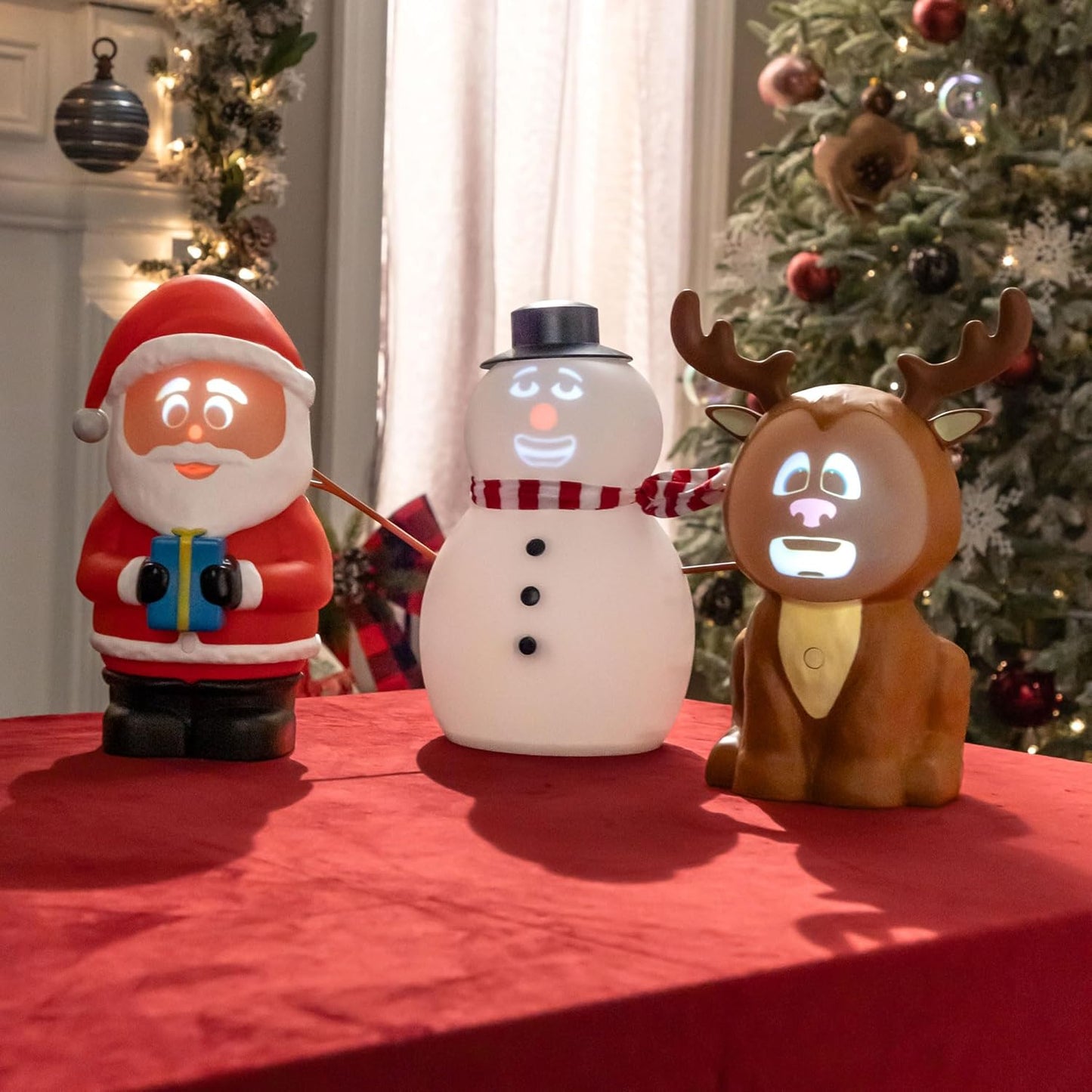 🎅Christmas Sale 49% Off ⛄️FrostByte (Mr. Chill) Talking Animated Blink Snowman with Built in Projector & Speaker Plug'n Play🎄 （FREE SHIPPING)）