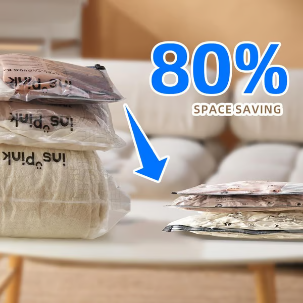Travel Vacuum Compression Storage Bags with USB
